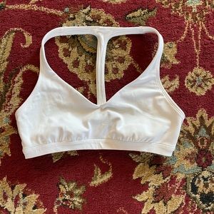 lululemon white sports bra- size 6